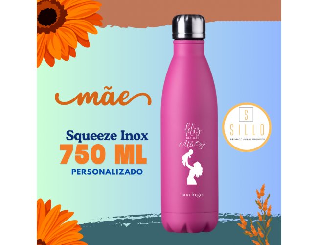 Garrafa de Metal / Squeeze de Metal 750 ml